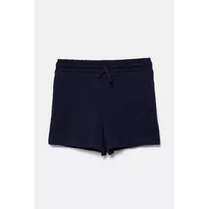 United Colors of Benetton pantaloni scurți din bumbac pentru copii culoarea bleumarin, uni, talie reglabila, 3BL0G901T imagine