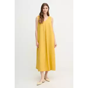 United Colors of Benetton rochie din in culoarea roz, maxi, evazată imagine