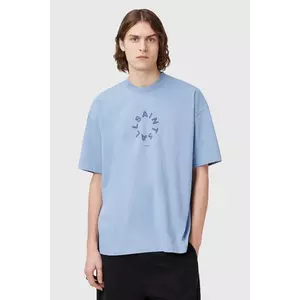 AllSaints tricou din bumbac TIERRA SS CREW culoarea negru, cu imprimeu, M072PB imagine