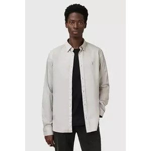 AllSaints cămașă din bumbac HAWTHORNE LS SHIRT culoarea negru, cu guler clasic, slim, M150SB imagine