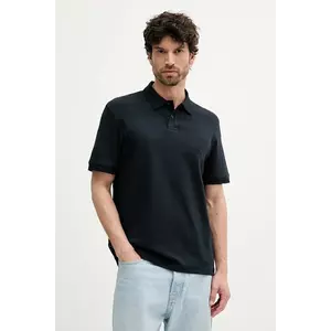 BOSS Orange polo de bumbac culoarea bleumarin, uni, 50520109 imagine
