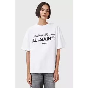 AllSaints tricou din bumbac AVRI culoarea alb, W095JC imagine