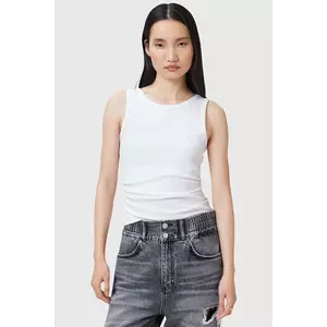 AllSaints top din bumbac KATARINA culoarea alb, W192JC imagine