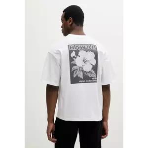Alpha Industries tricou din bumbac Aloha Flower T BP culoarea alb, cu imprimeu, 156523 imagine
