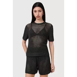 AllSaints bluză PALOMA culoarea negru, uni, W045KC imagine