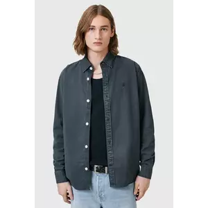 AllSaints cămașă BODHI culoarea bleumarin, cu guler clasic, relaxed, M090SC imagine
