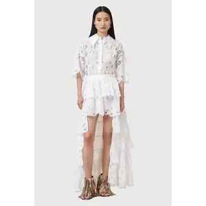 AllSaints fustă CAVARLY culoarea alb, maxi, evazati, W096RC imagine