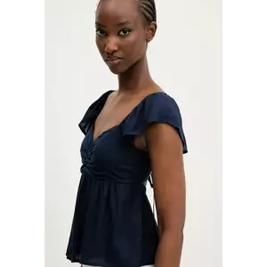 Hollister Co. bluză femei, culoarea bleumarin, uni, KI340-5050 imagine