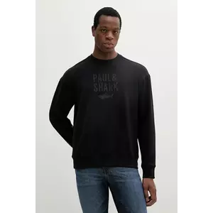 Paul&Shark bluză culoarea negru, neted, 25411871 imagine
