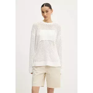 Tommy Jeans pulover culoarea alb, călduros, DW0DW20262 imagine