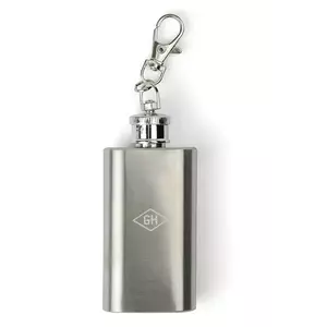 Gentlemen's Hardware breloc cu ploscă Mini Hip Flask 28 ml culoarea gri imagine