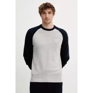 FROM FUTURE pulover de cașmir culoarea gri, light, MPR02658 imagine