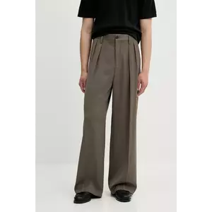 Filippa K pantaloni din lână culoarea maro, drept, 29803 imagine