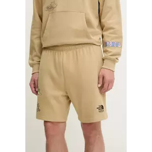 The North Face pantaloni scurți din bumbac Mountain Cleanup culoarea verde, NF0A8C2XLK51 imagine