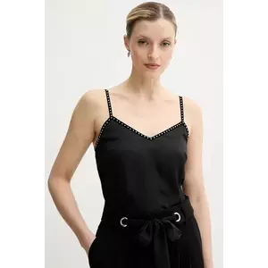 Morgan top OSTUD culoarea negru, cu imprimeu, OSTUD imagine