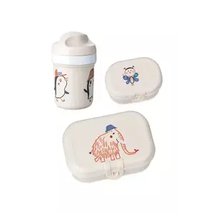 Koziol lunchbox pentru copii cu sticlă de apă Ver Very To Go 200 ml 3-pack culoarea bej imagine