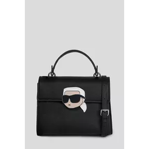 Karl Lagerfeld geantă IKON GRAINY culoarea negru, A3W30325 imagine