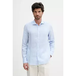 MC2 Saint Barth cămașă de in cu guler clasic, regular, PAMP001 01928H imagine