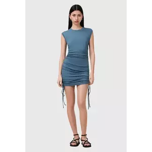 AllSaints rochie din bumbac SONNY mini, mulată, W238DC imagine
