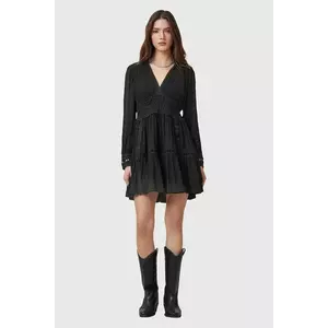 AllSaints rochie XANTHE culoarea negru, mini, evazată, W213DC imagine
