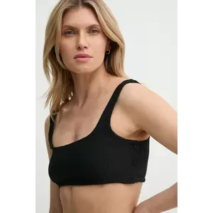 Nanushka bluză ANOUK culoarea negru, uni, NW25RSTP20099 imagine