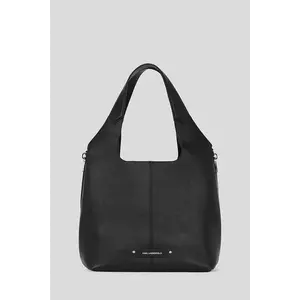 Karl Lagerfeld geantă de piele K/HARDWARE culoarea negru, A3W30080 imagine