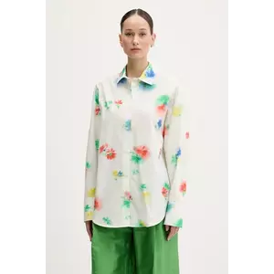 MSGM cămașă din bumbac culoarea alb, cu guler clasic, relaxed, 3842MDE15X.257350 imagine