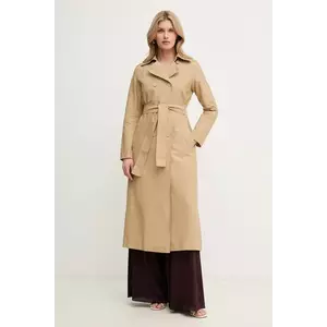 MAX&Co. palton culoarea bej, de tranzitie, cu doua randuri de nasturi, 2518021024200 imagine
