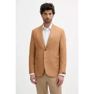 Sisley sacou din bumbac culoarea maro, 2GJ0SW029 imagine