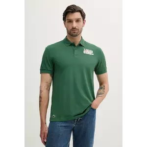 Lacoste tricou polo culoarea verde, cu imprimeu, DH8958 imagine
