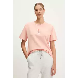 Picture tricou din bumbac Keynee culoarea portocaliu, WTS0592 imagine