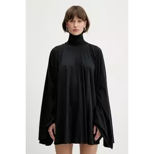 MM6 Maison Margiela rochie din bumbac culoarea negru, mini, oversize, S62DA0038 imagine
