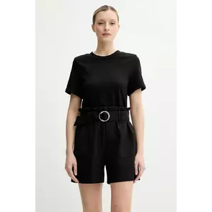 Morgan salopetă SHED culoarea negru, cu decolteu rotund, SHED imagine