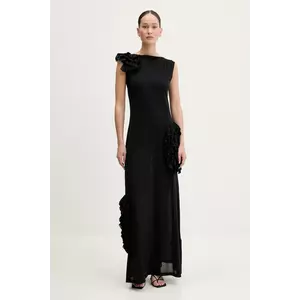 MSGM rochie culoarea negru, maxi, dreaptă, 3842MDA49.257310 imagine