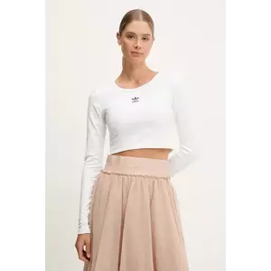 adidas Originals longsleeve Essential culoarea alb, JC9011 imagine