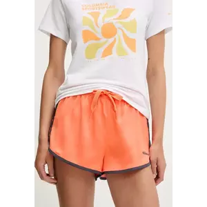 adidas Originals pantaloni scurți Sprinter Shorts culoarea portocaliu, cu imprimeu, high waist, JD3608 imagine