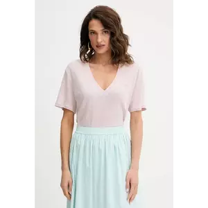 BOSS Orange tricou de in culoarea bej, 50538645 imagine