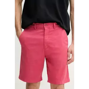 Pepe Jeans pantaloni scurți REGULAR CHINO SHORT bărbați, culoarea roz, PM801181 imagine