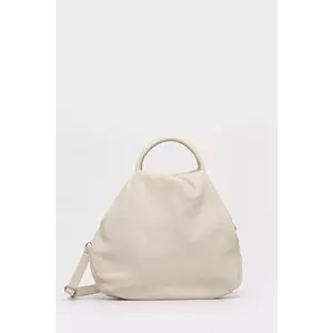 Answear Lab poseta de piele culoarea bej imagine