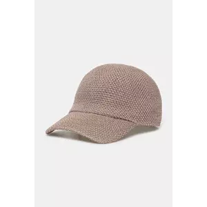 Answear Lab sapca culoarea maro, neted imagine