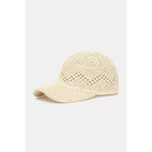 Answear Lab sapca culoarea bej, neted imagine