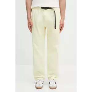 Gramicci pantaloni de bumbac Gramicci Pant culoarea galben, G102.OGT imagine