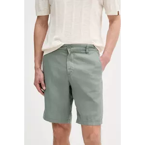 United Colors of Benetton pantaloni scurti din in culoarea bej imagine