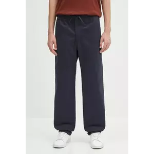 A.P.C. pantaloni de bumbac pantalon chuck culoarea albastru marin, drept, COGEW.H08408 imagine