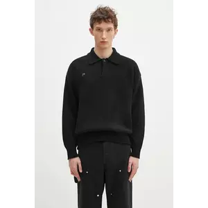 Pangaia pulover de casmir culoarea negru, călduros, 10001268 imagine