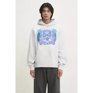 Billionaire Boys Club hanorac de bumbac Tropical Crest Popover Hood bărbați, culoarea gri, cu glugă, cu imprimeu, B24447 imagine