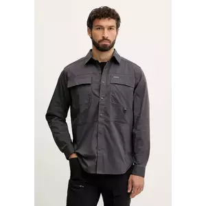 Columbia camasa Landroamer Twill barbati, culoarea gri, cu guler clasic, regular, 2120581 imagine