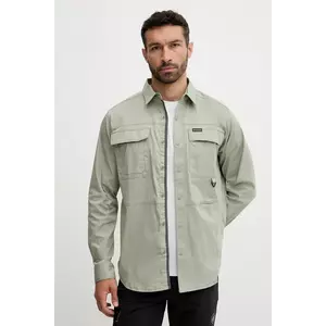 Columbia camasa Landroamer Twill barbati, culoarea verde, cu guler clasic, regular, 2120581 imagine