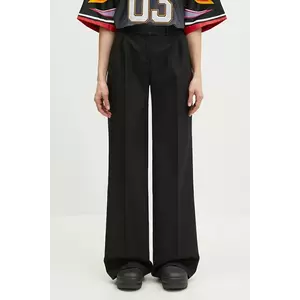 Coperni pantaloni Wide Leg Tailored femei, culoarea negru, lat, high waist, COPP90F3004 imagine