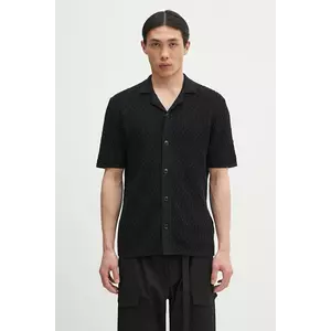 Samsoe Samsoe cămașă din bumbac SARLO bărbați, culoarea verde, regular, M25100008 imagine